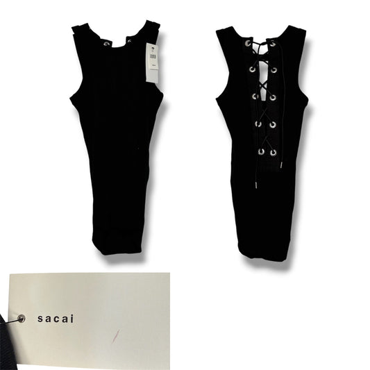Tank Top By SACAI In Black, Size: S