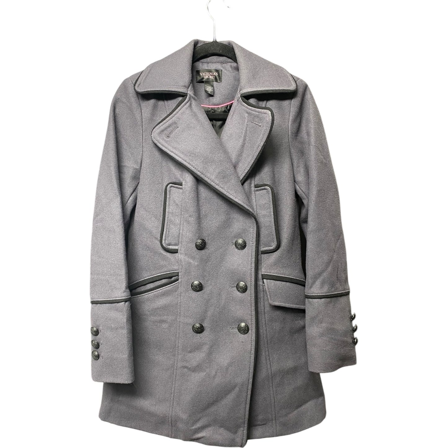 Coat Peacoat By Victorias Secret In Grey, Size: 8