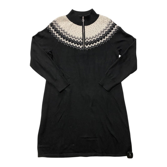 Dress Sweater By Talbots In Black & White, Size:L