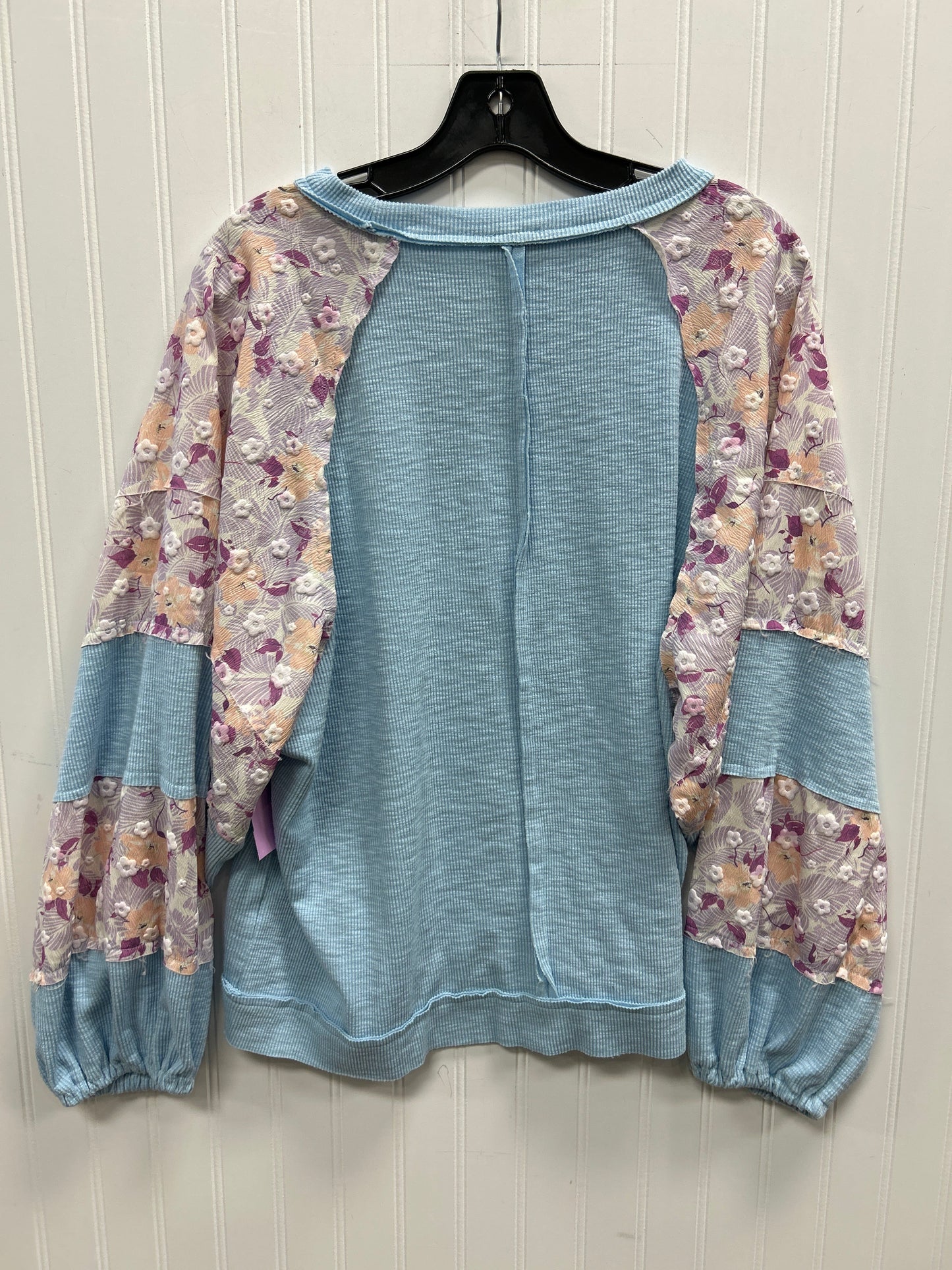 Top Ls By Pol In Blue, Size:L