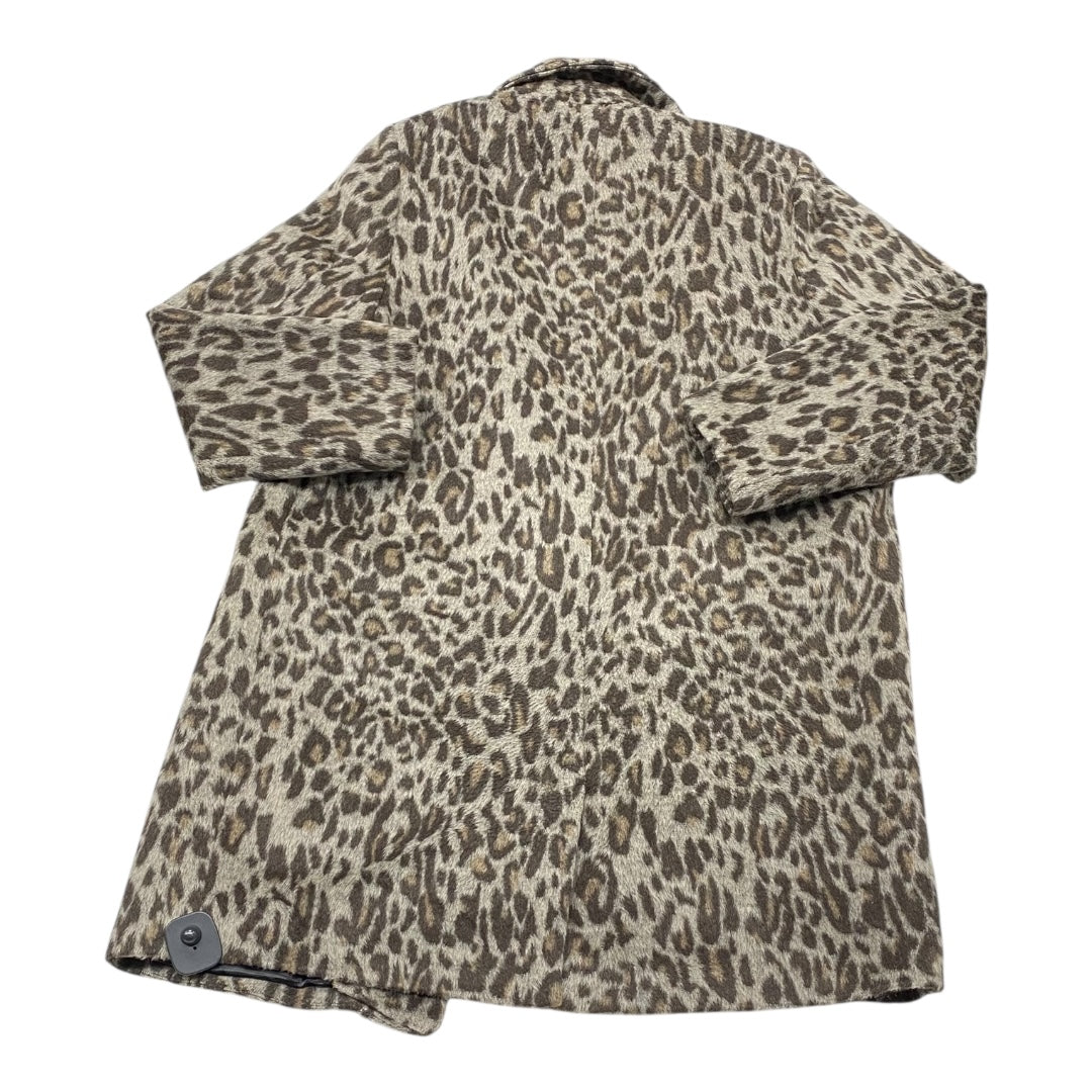 Coat Peacoat By Ava & Viv In Animal Print, Size:1X