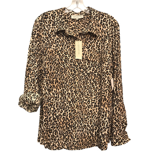 Top Ls By Jones New York In Animal Print, Size:1X