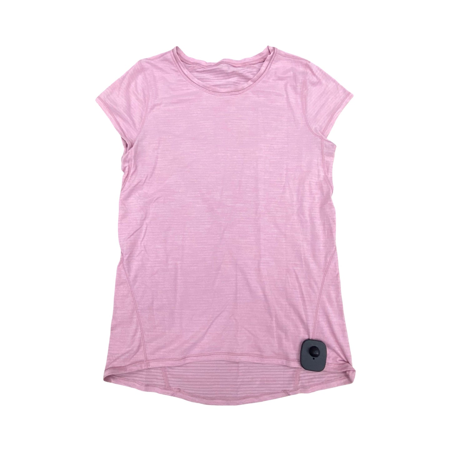 Athletic Top Ss By Lululemon In Pink, Size:S