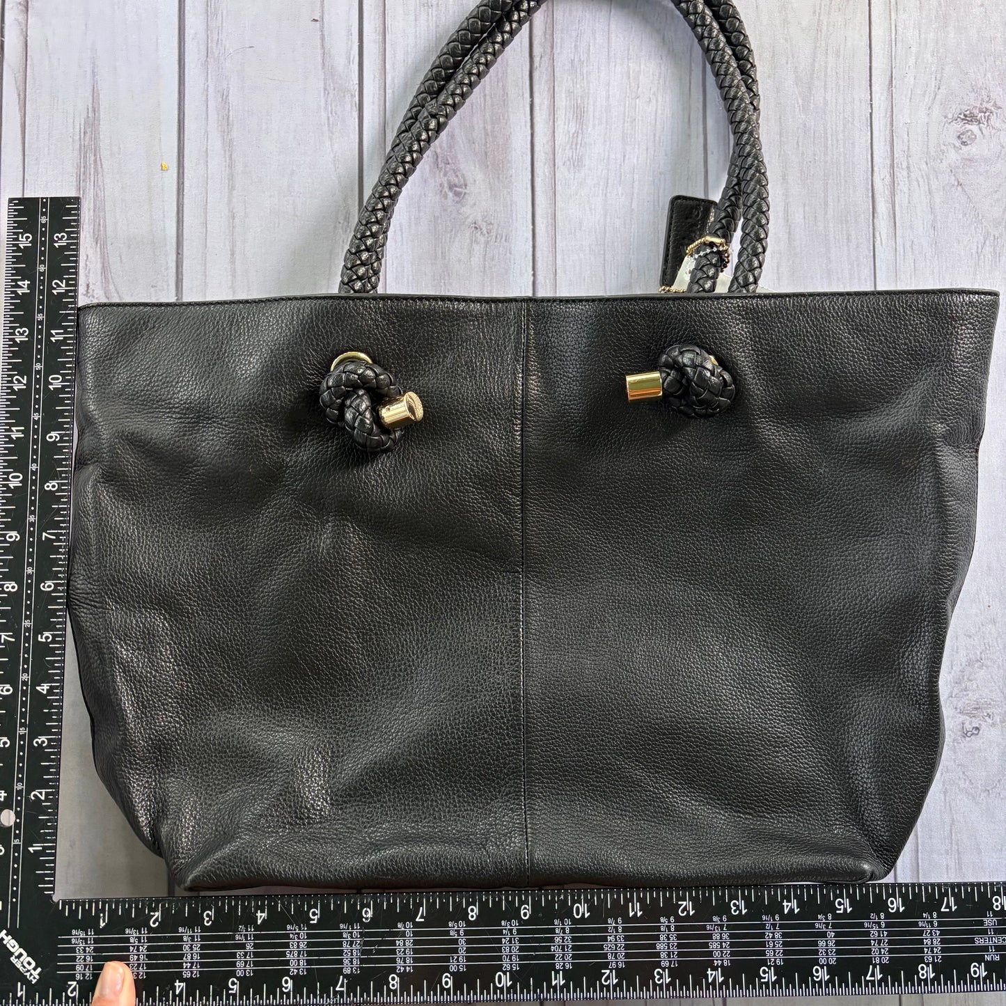 Handbag Leather By Clarks, Size: Large