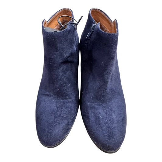 Boots Ankle Flats By Soda In Blue, Size:8