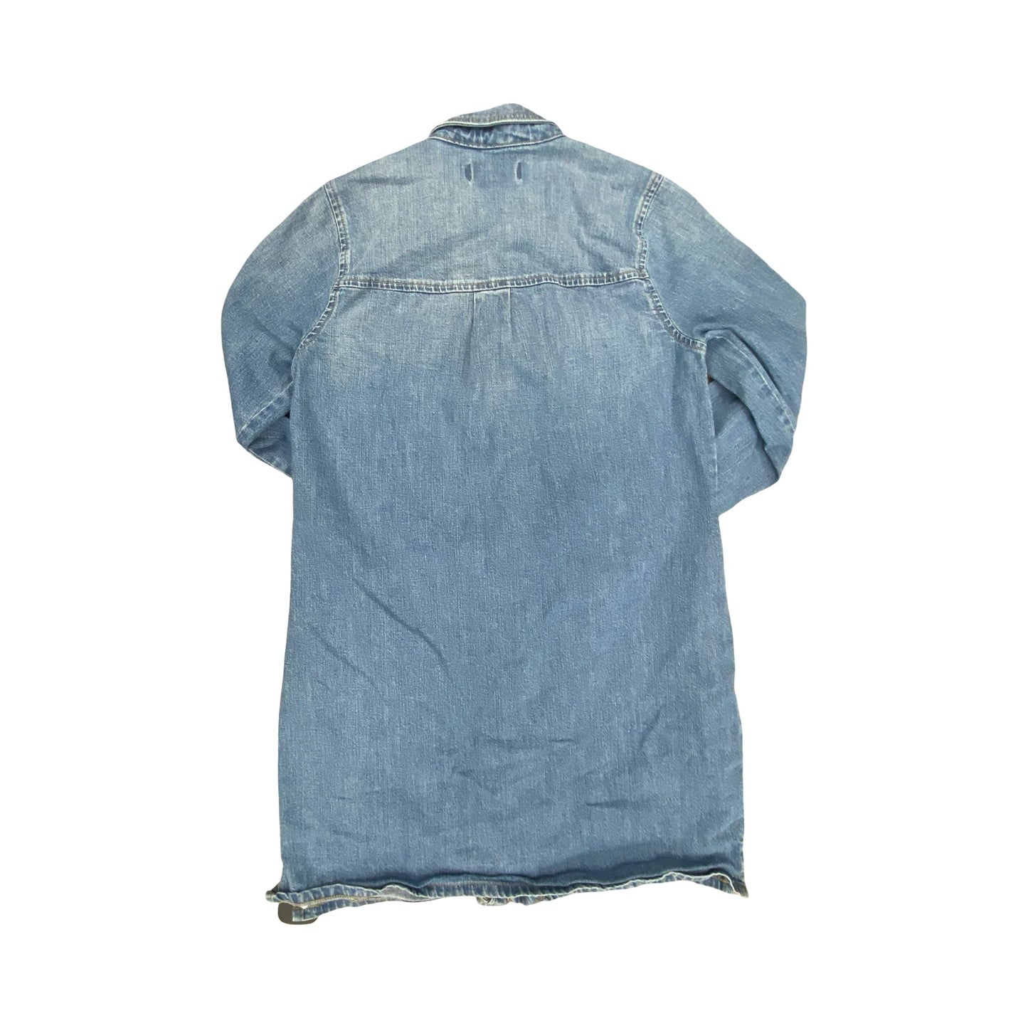 Dress Casual Midi By Madewell In Blue Denim, Size:S