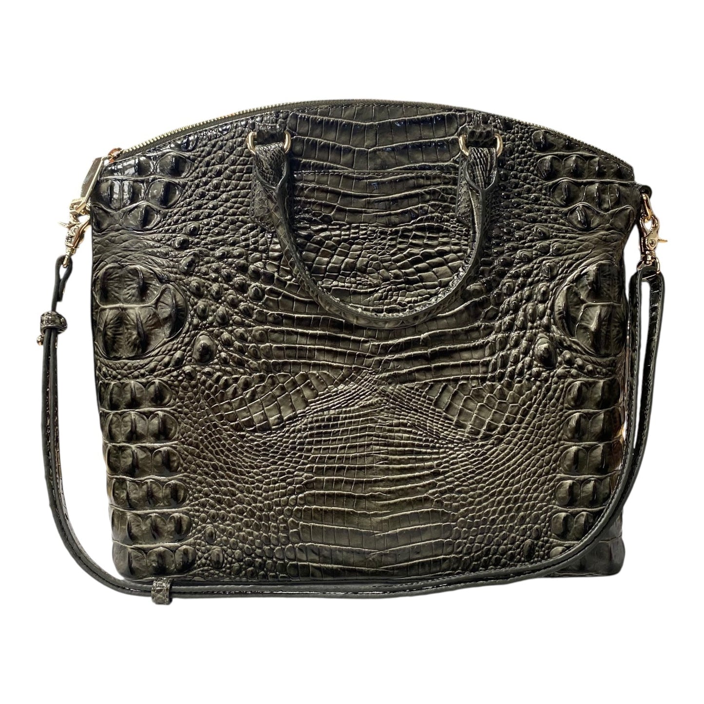 Handbag Designer By Brahmin In Green, Size:Large