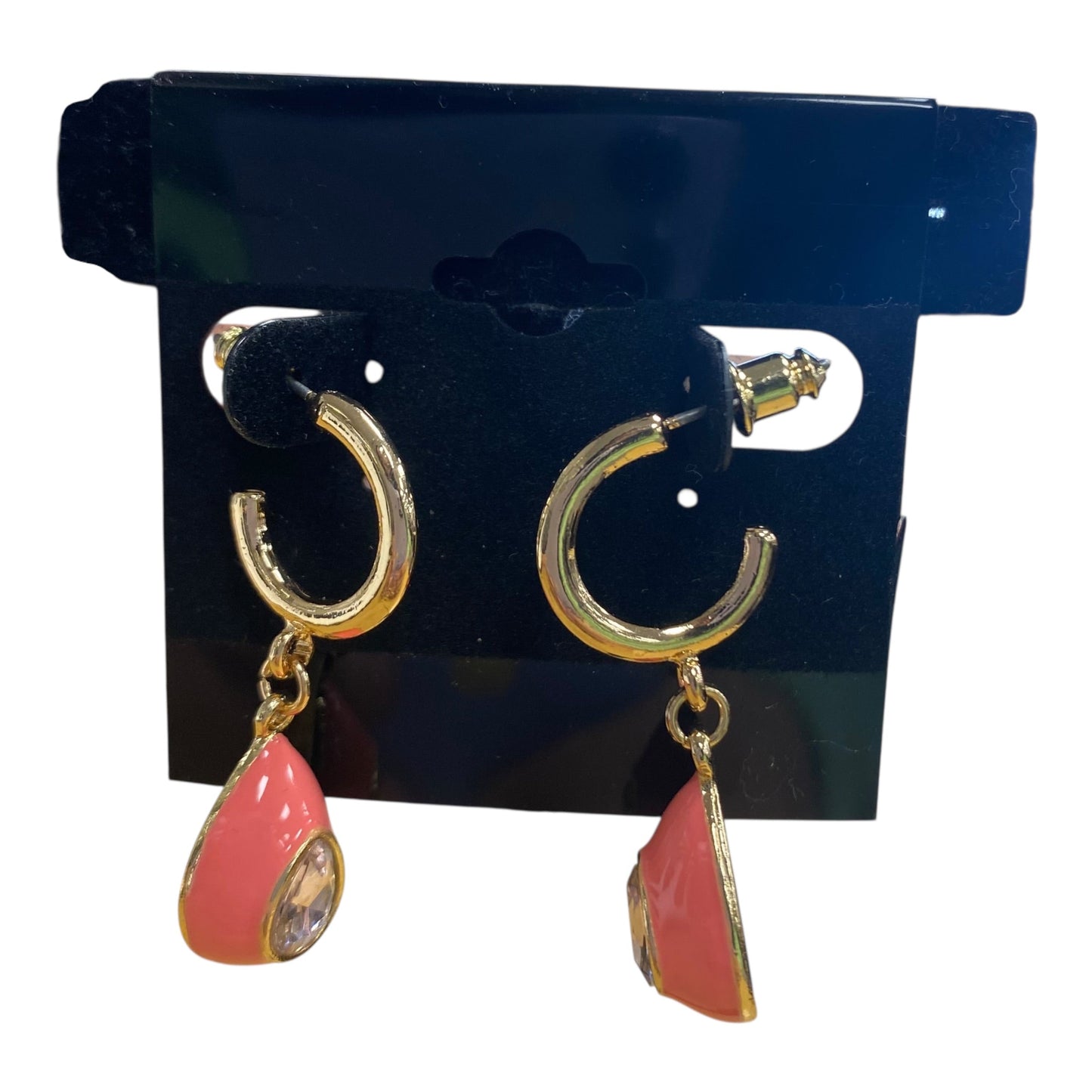 Earrings Dangle/Drop By Simply Noelle In Coral