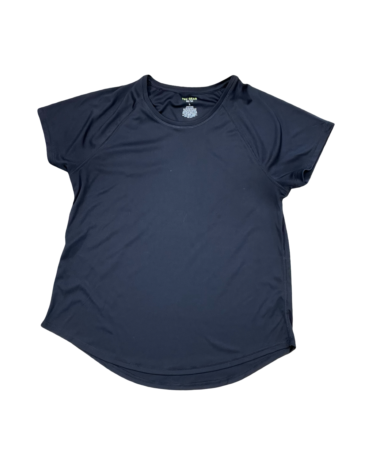 Athletic Top Ss By Tek Gear In Black, Size:L
