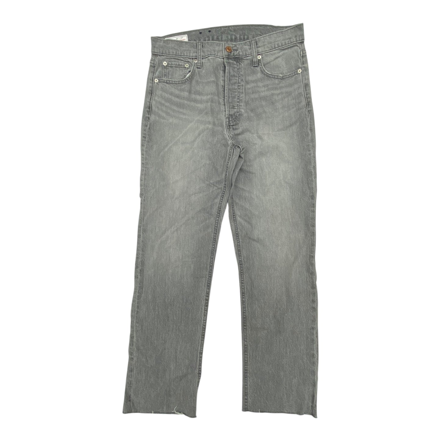 Jeans Straight By Gap In Grey Denim, Size:10
