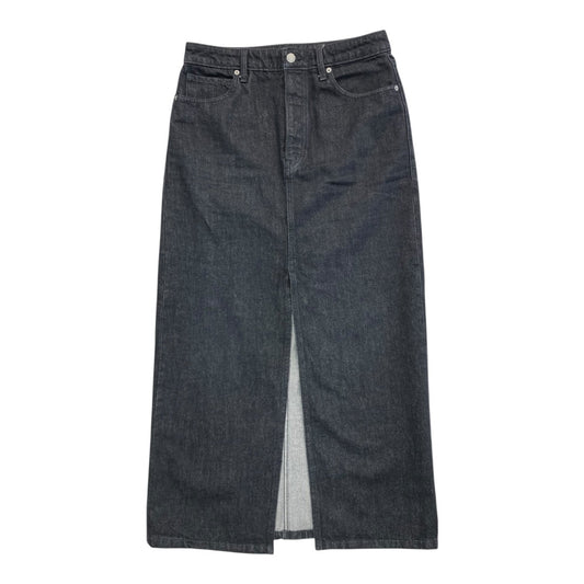 Skirt Midi By Banana Republic In Grey Denim, Size:8