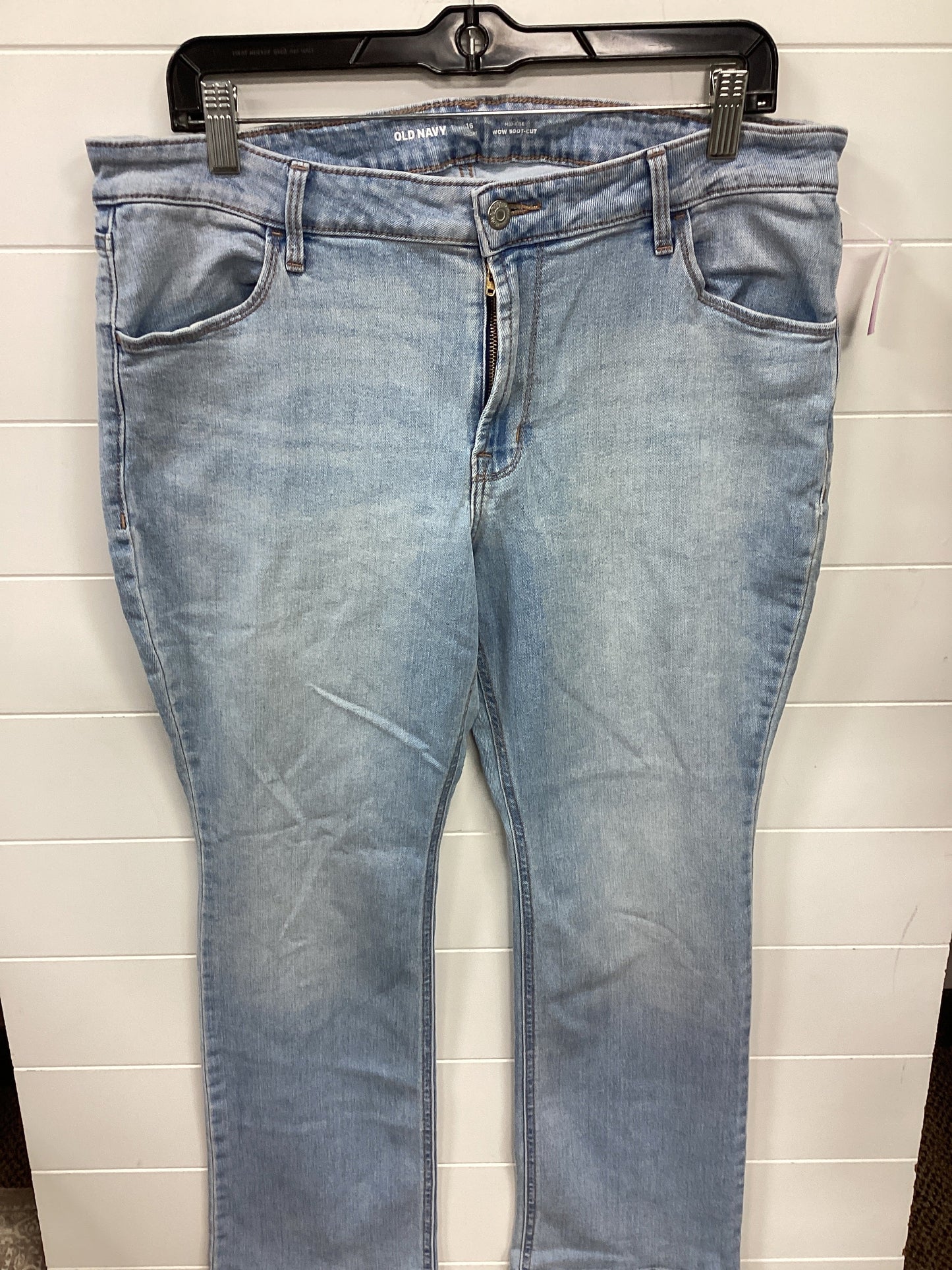 Jeans Boot Cut By Old Navy In Blue Denim, Size:16