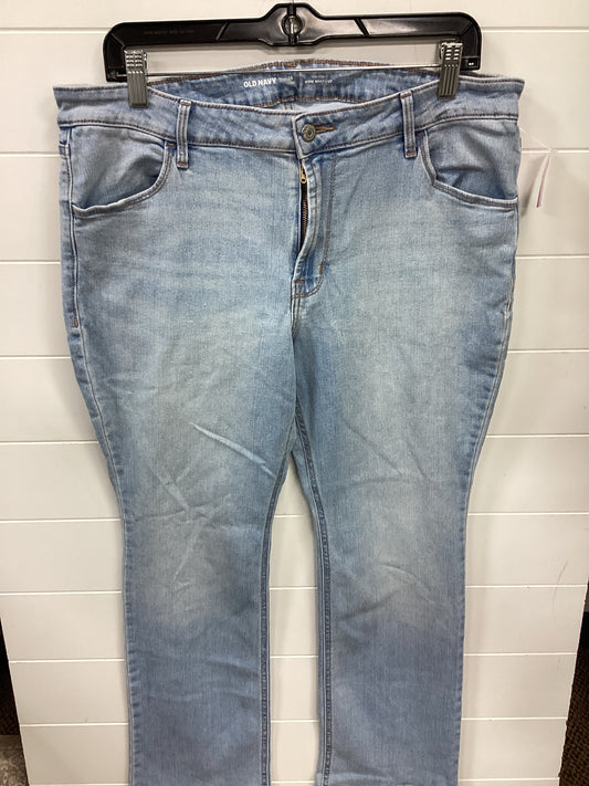 Jeans Boot Cut By Old Navy In Blue Denim, Size:16