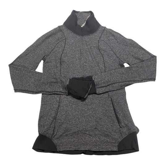 Athletic Top Ls Collar By Lululemon In Grey, Size:8