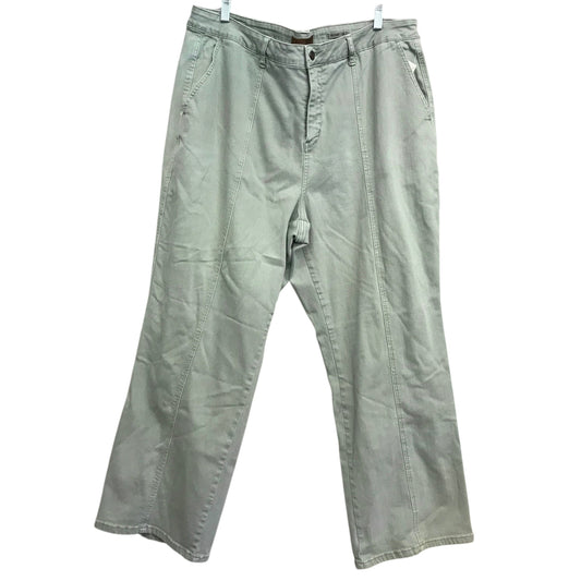 Jeans Wide Leg By Judy Blue In Green Denim, Size:24