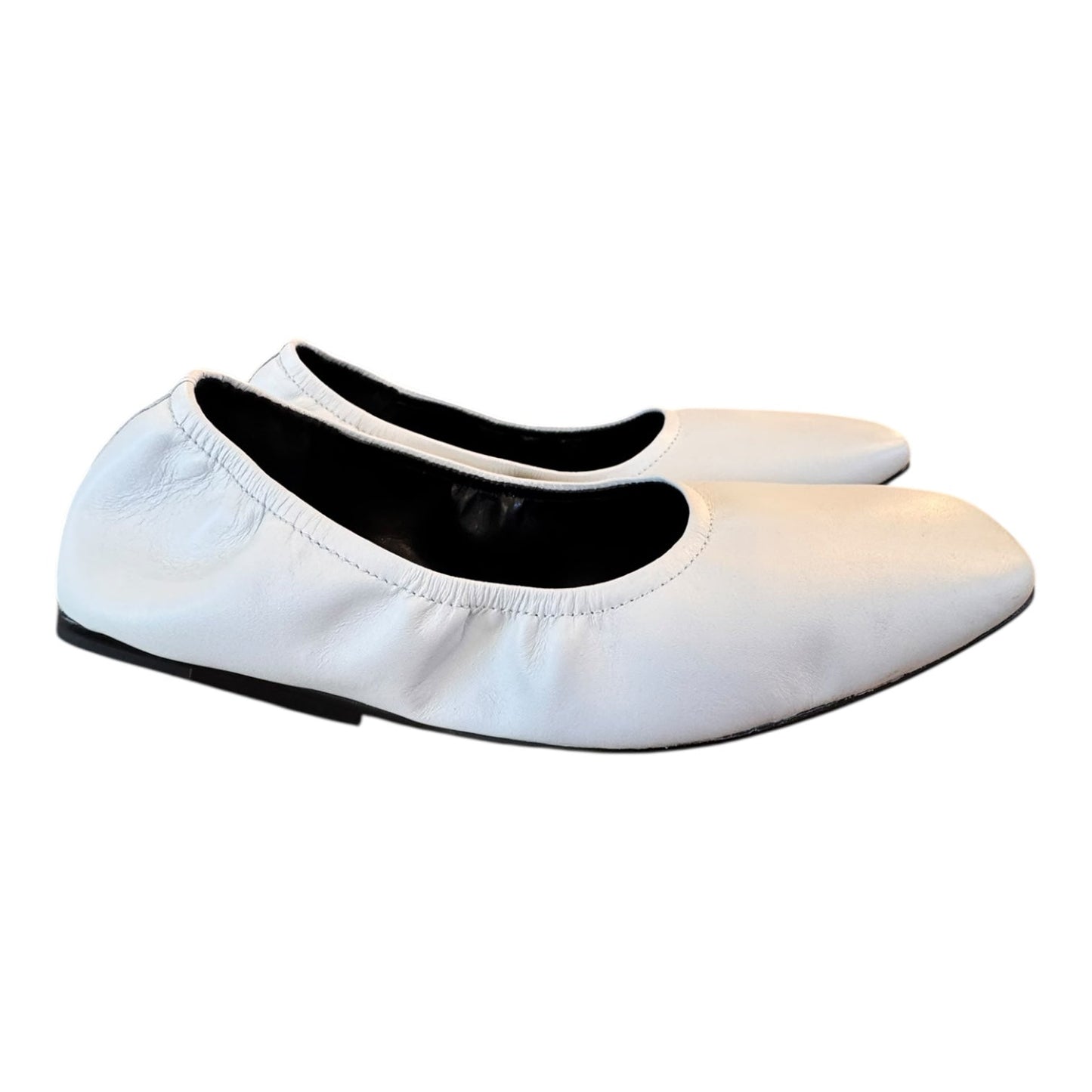 Shoes Flats By Dkny In White, Size:8.5