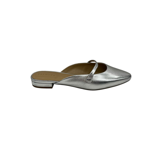 Shoes Flats By Talbots In Silver, Size:8.5