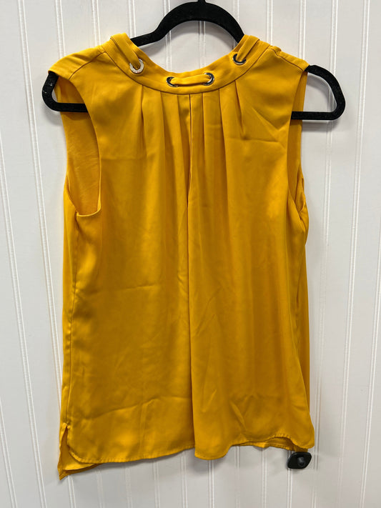 Blouse Sleeveless By White House Black Market In Yellow, Size:M