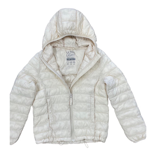 Jacket Puffer & Quilted By Love Tree In White, Size:S