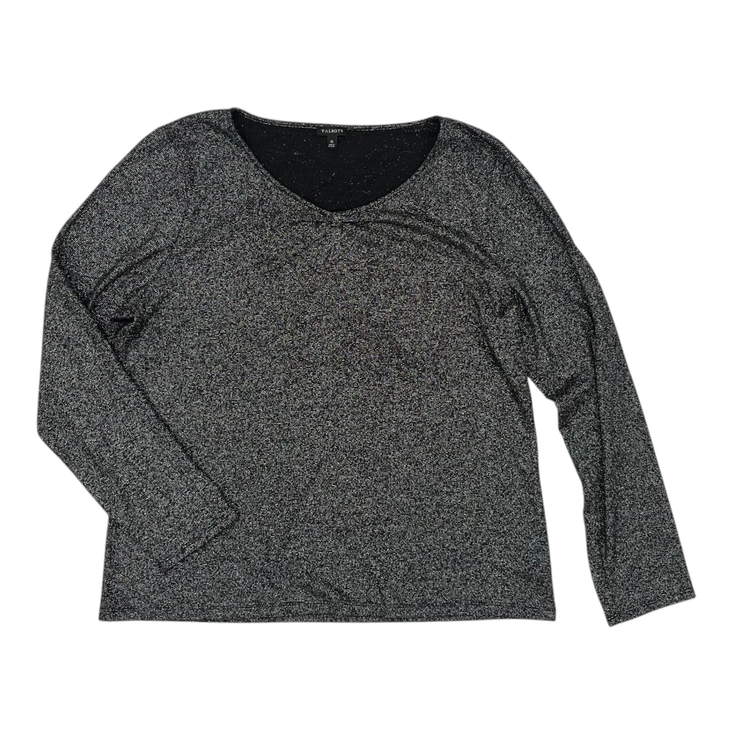 Top Ls By Talbots In Black, Size:Xl