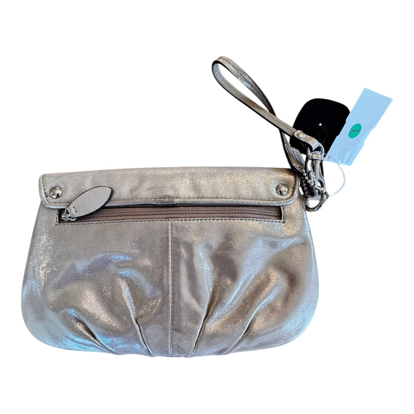 Wristlet Designer By Coach In Gold, Size:Small