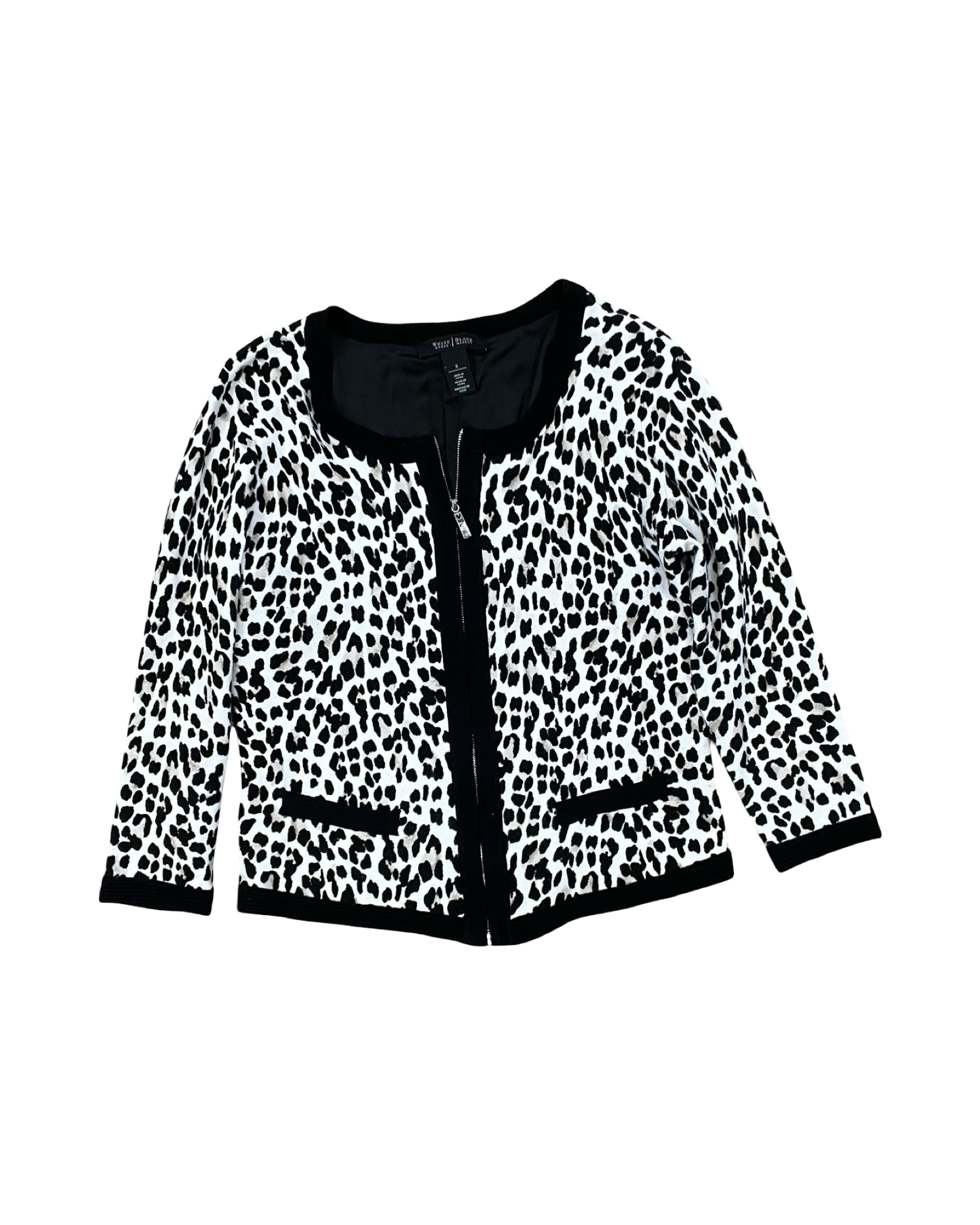 Cardigan By White House Black Market In Animal Print, Size:S