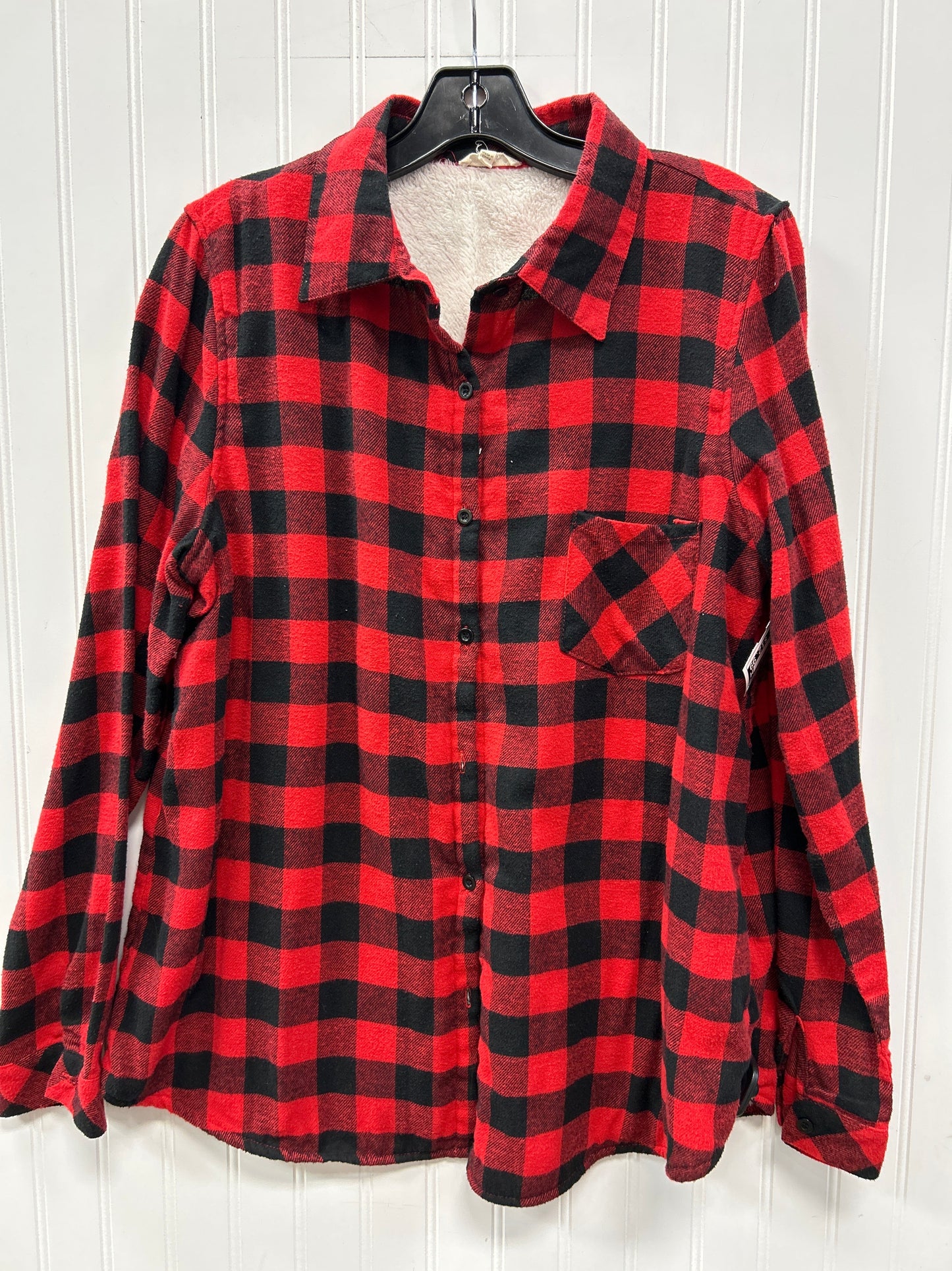 Top Ls By Cmc In Black & Red, Size:L