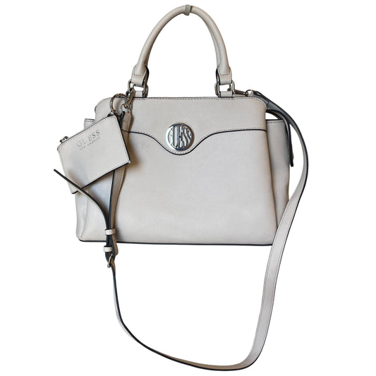 Handbag By Guess In Tan, Size:Large