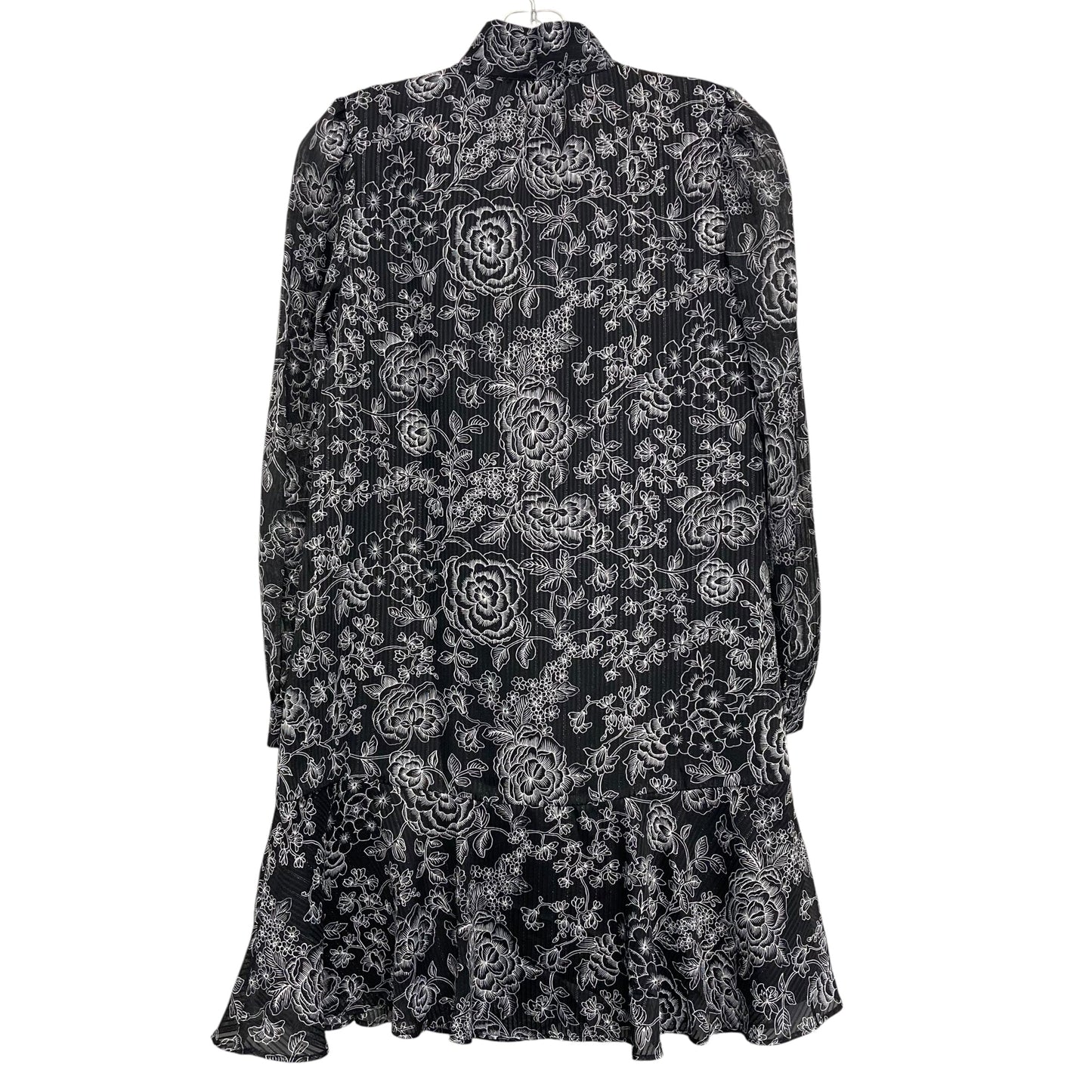 Dress Work By Loft In Black & White, Size:Xs