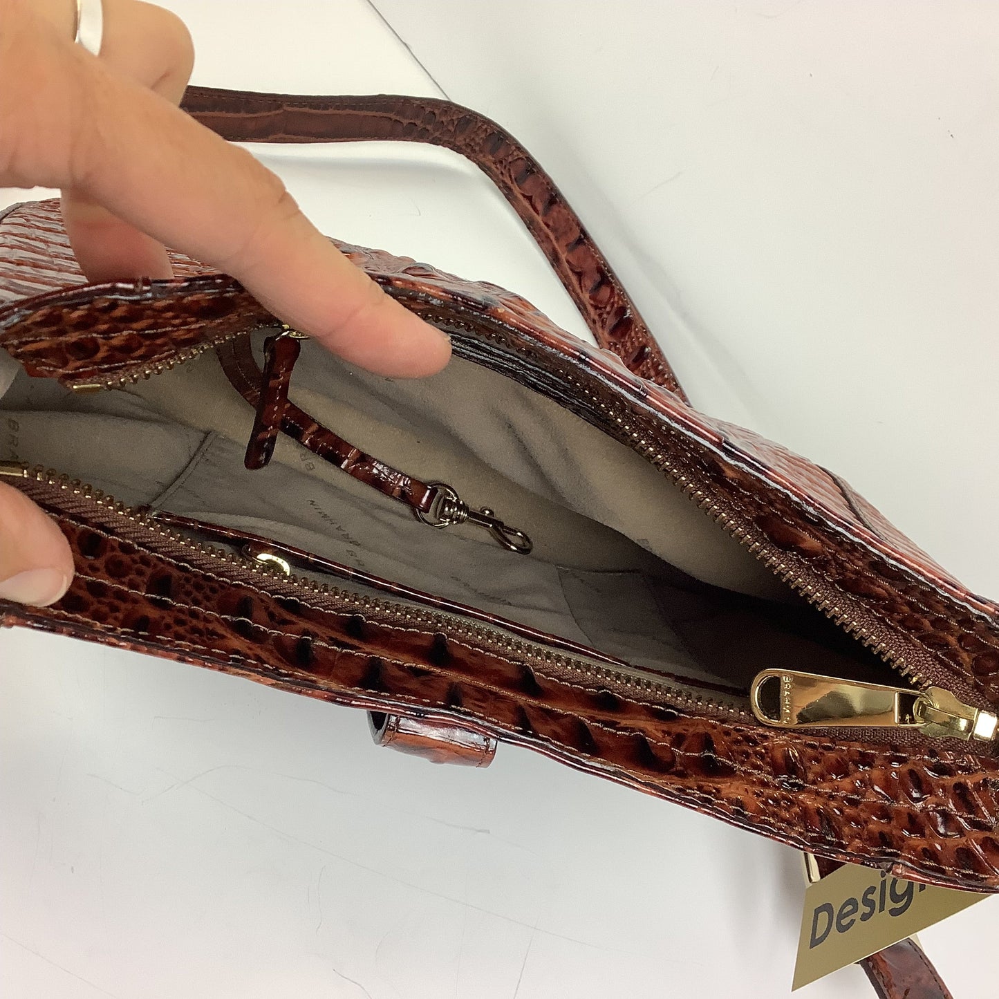 Crossbody Designer By Brahmin, Size: Medium