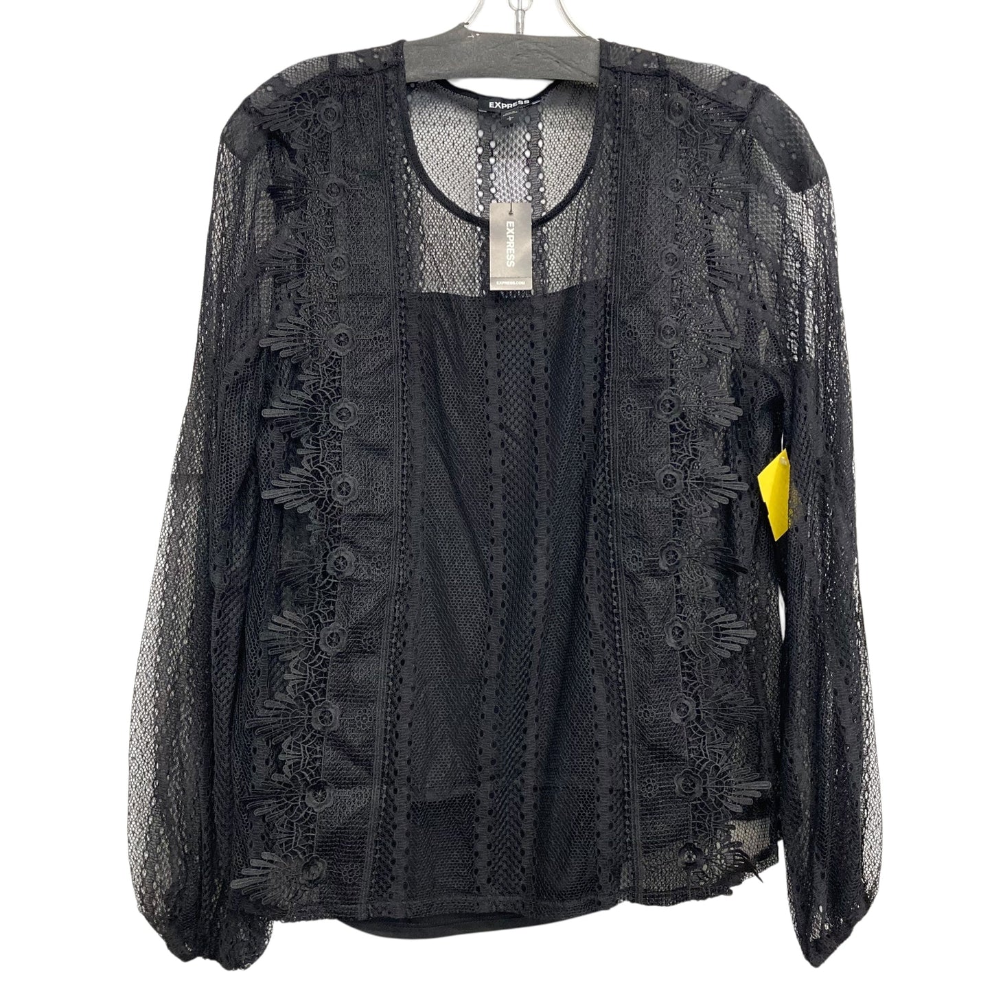 Top Ls By Express In Black, Size:L
