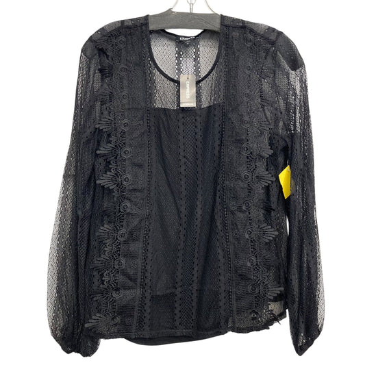 Top Ls By Express In Black, Size:L