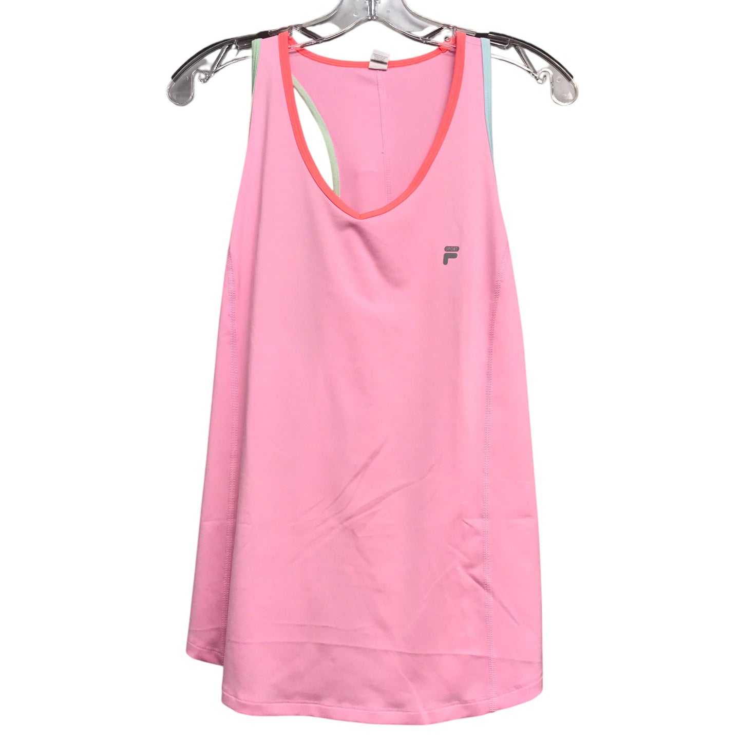 Athletic Tank Top By Fila In Pink, Size:Xl
