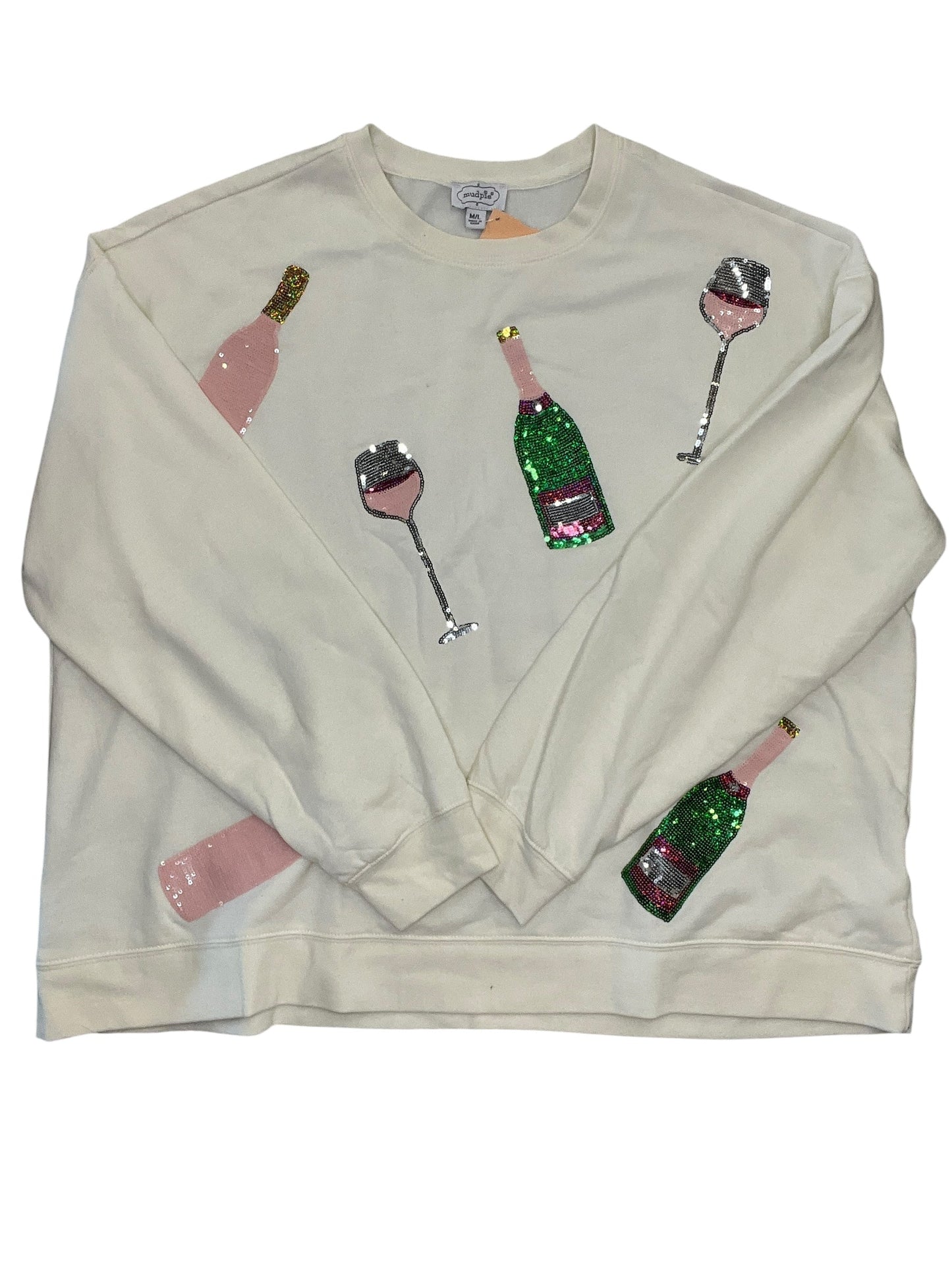 Top Ls By Mudpie In White, Size:M