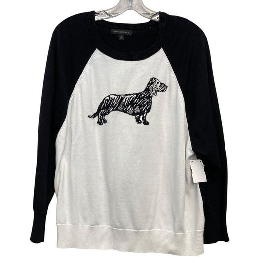 Sweater By Banana Republic In Black & White, Size:Xl