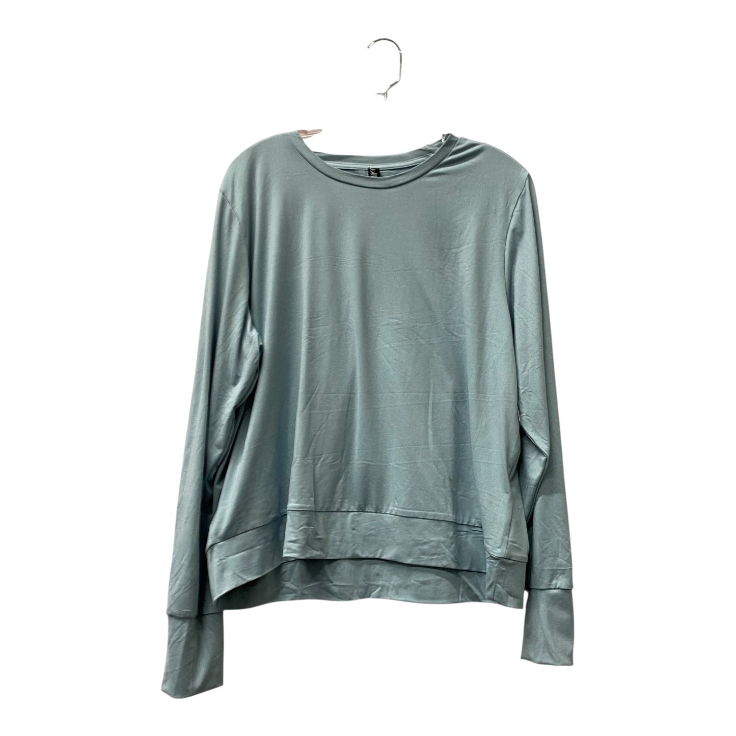 Athletic Top Ls Collar By Lukka luxIn Blue, Size:Xl