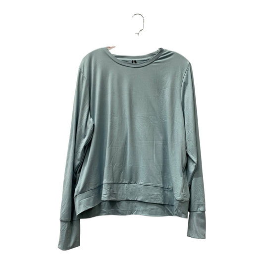 Athletic Top Ls Collar By Lukka luxIn Blue, Size:Xl