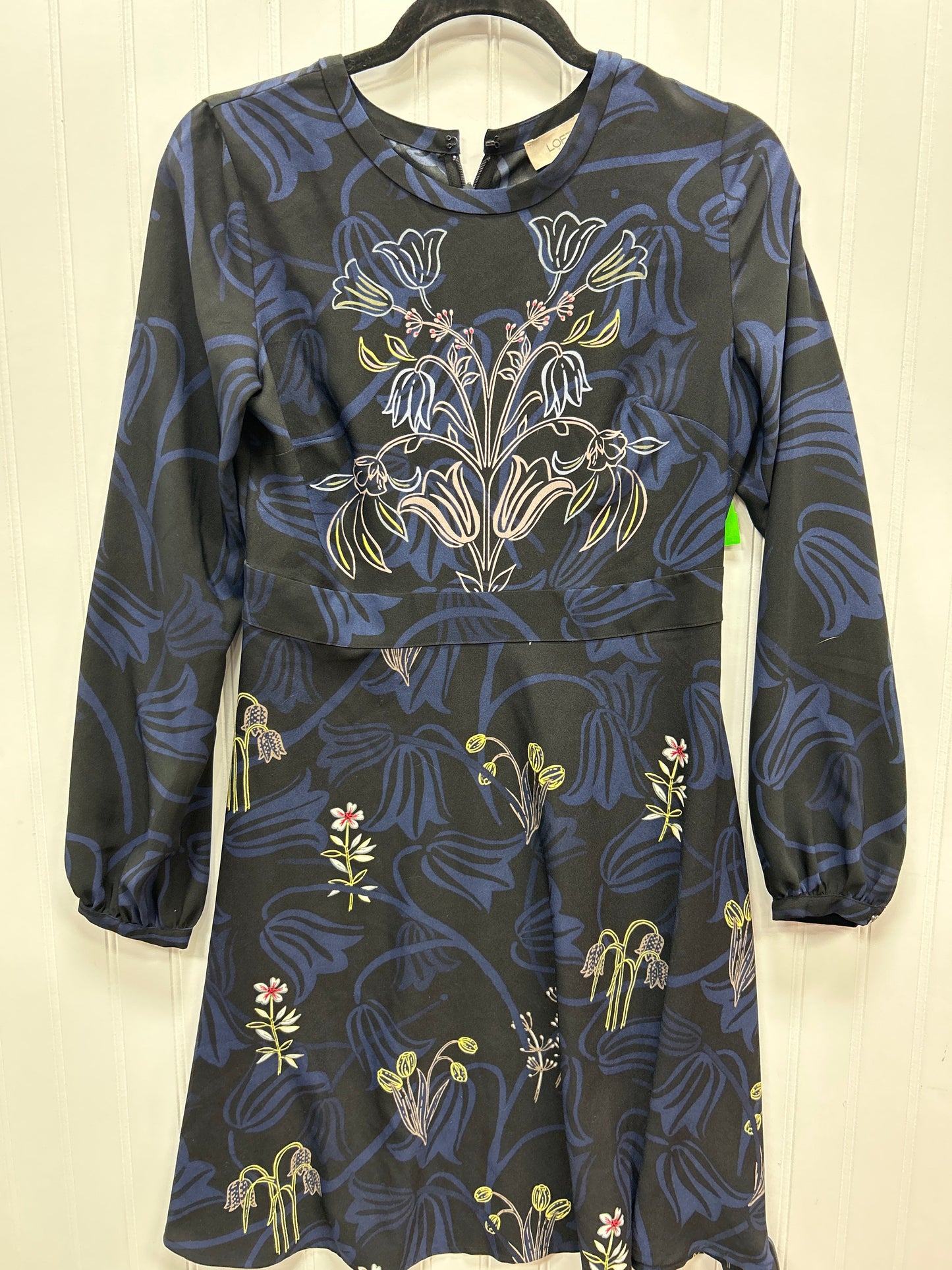 Dress Casual Short By Loft In Black & Blue, Size:S
