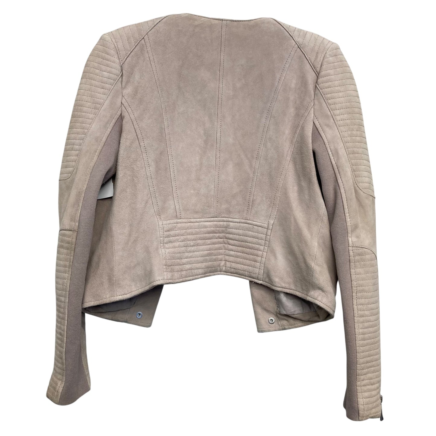 Jacket Leather By Bcbgmaxazria In Beige, Size:Xs