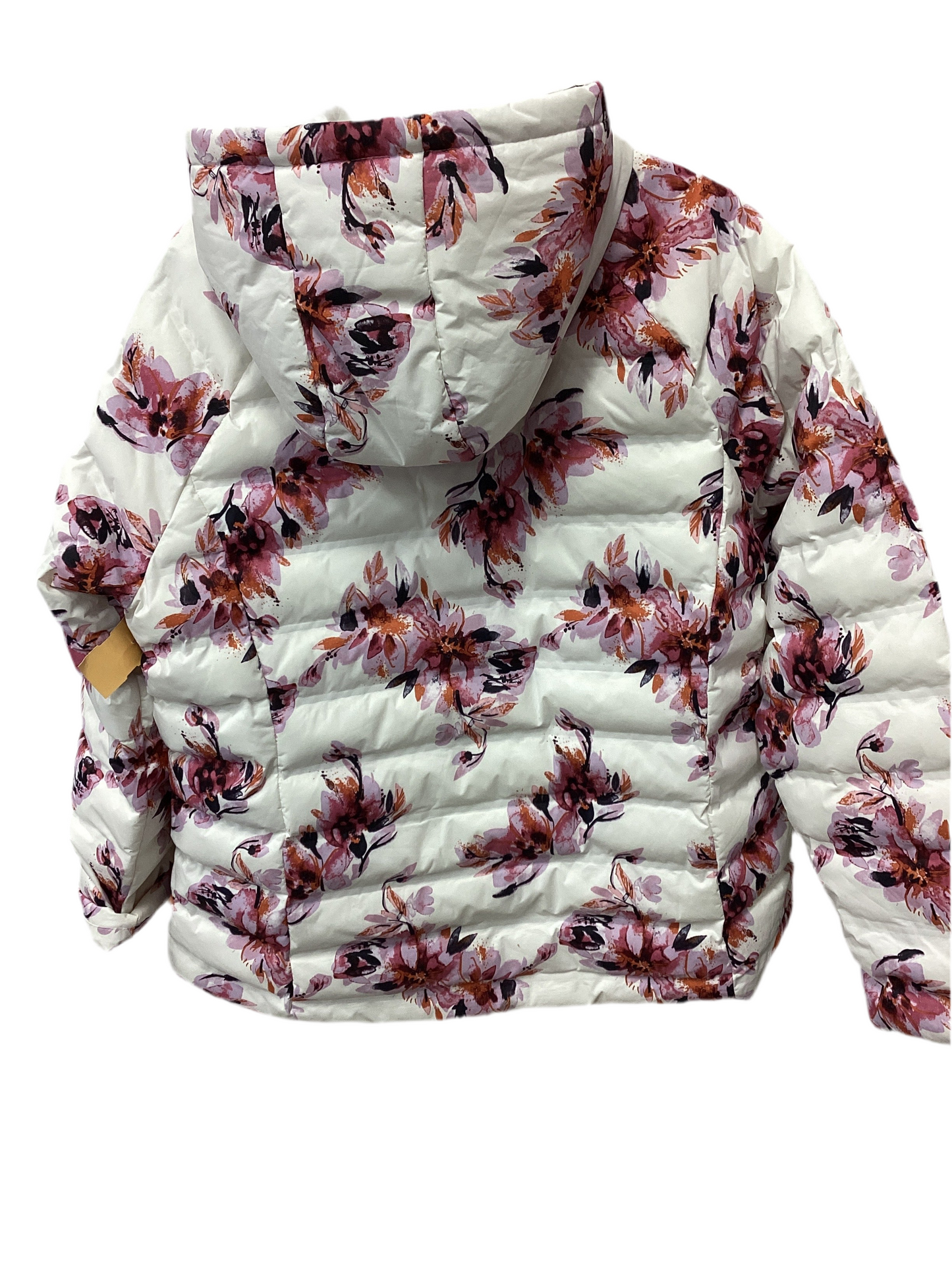 Coat Puffer & Quilted By Time And Tru In Floral Print, Size:Xl