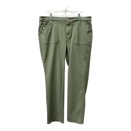 Jeans Straight By J. Jill In Green, Size:20
