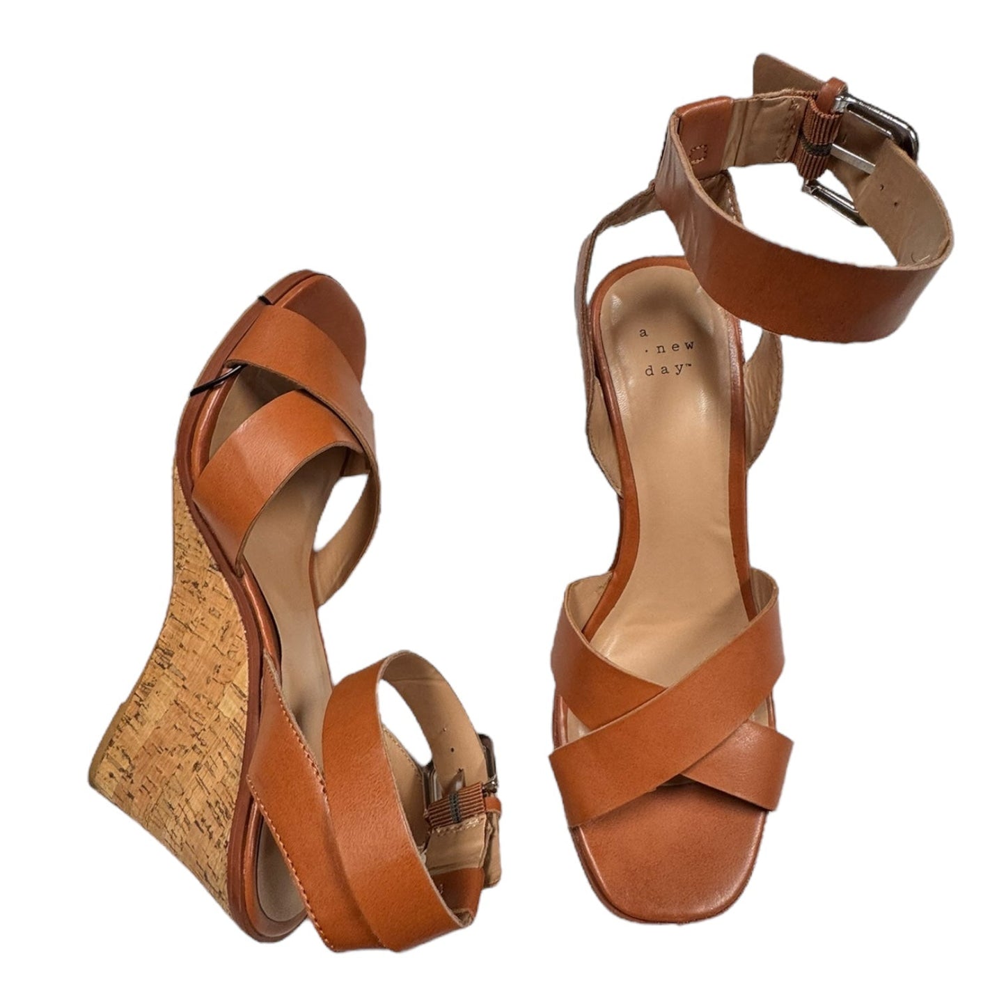 Sandals Heels Block By A New Day In Multi, Size:8.5