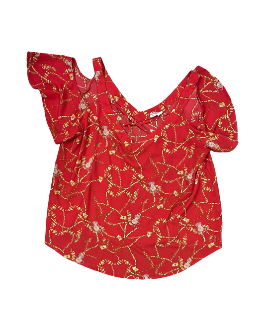 Top Ss By Clothes Mentor In Red, Size:2X