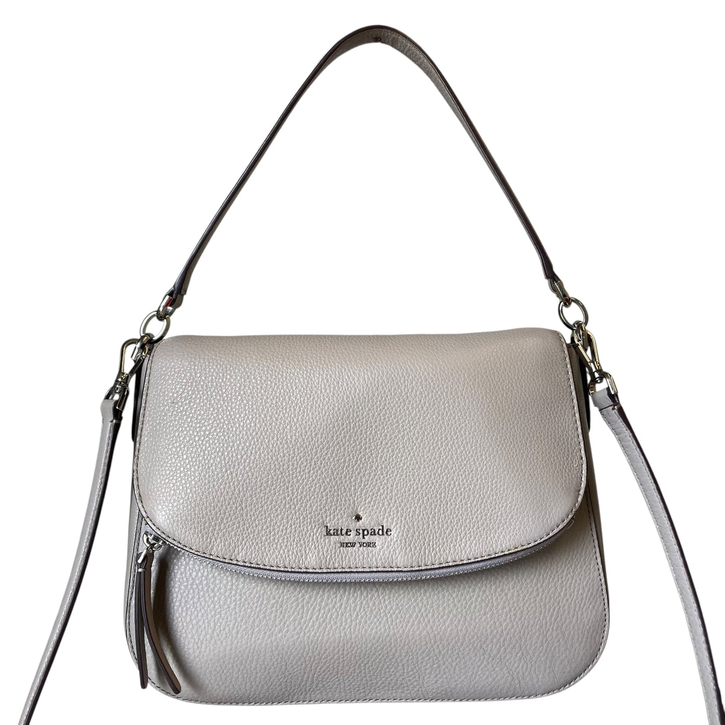 Crossbody Designer By Kate Spade In Grey, Size:Medium