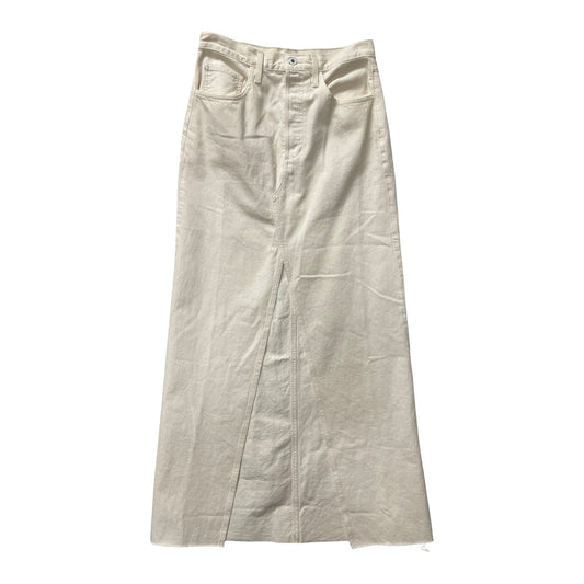 Skirt Maxi By Favorite Daughter In Cream Denim, Size:4