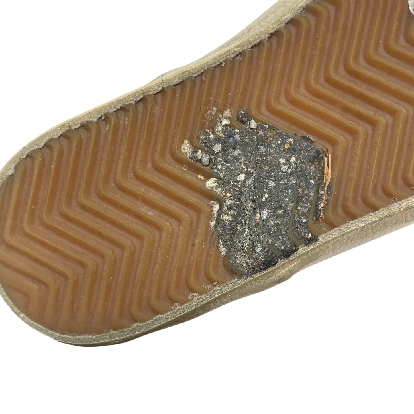 Shoes Luxury Designer By Golden Goose In Silver & White, Size: 7