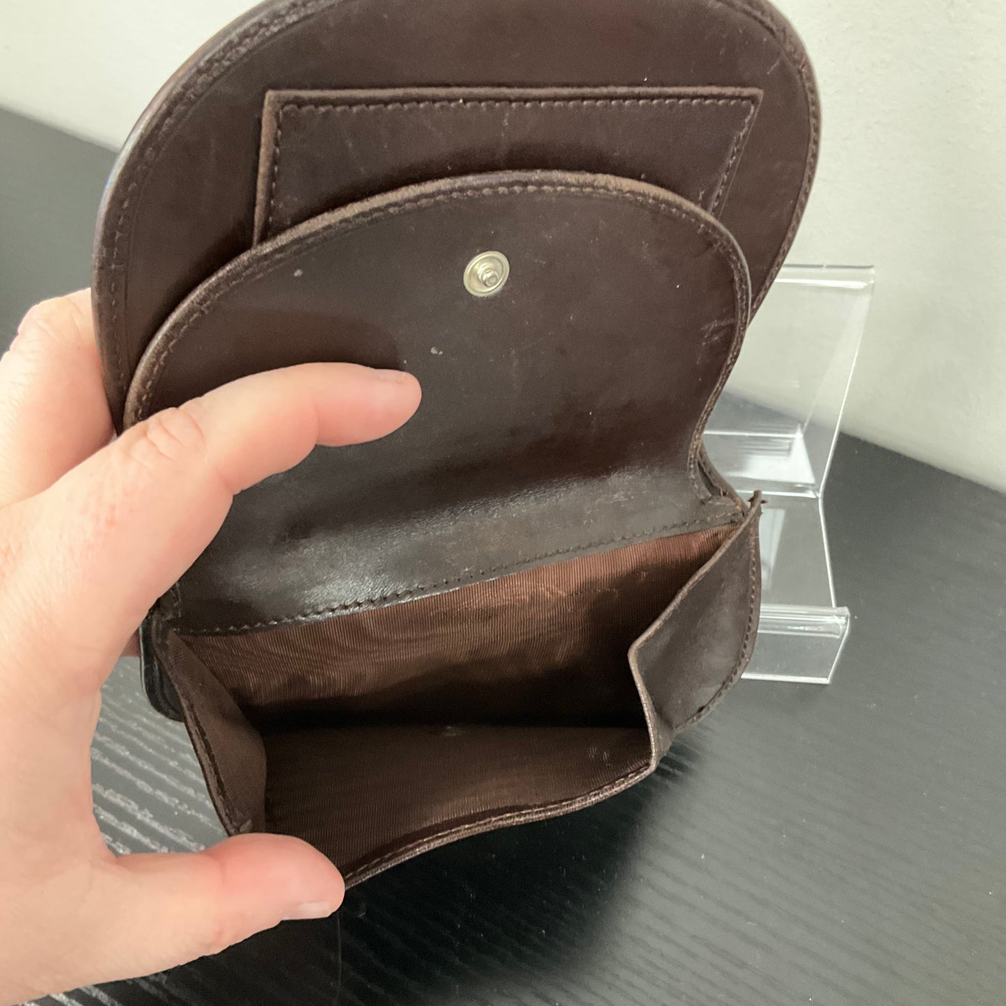 Coin Purse Luxury Designer By Fendi In Brown, Size:Small