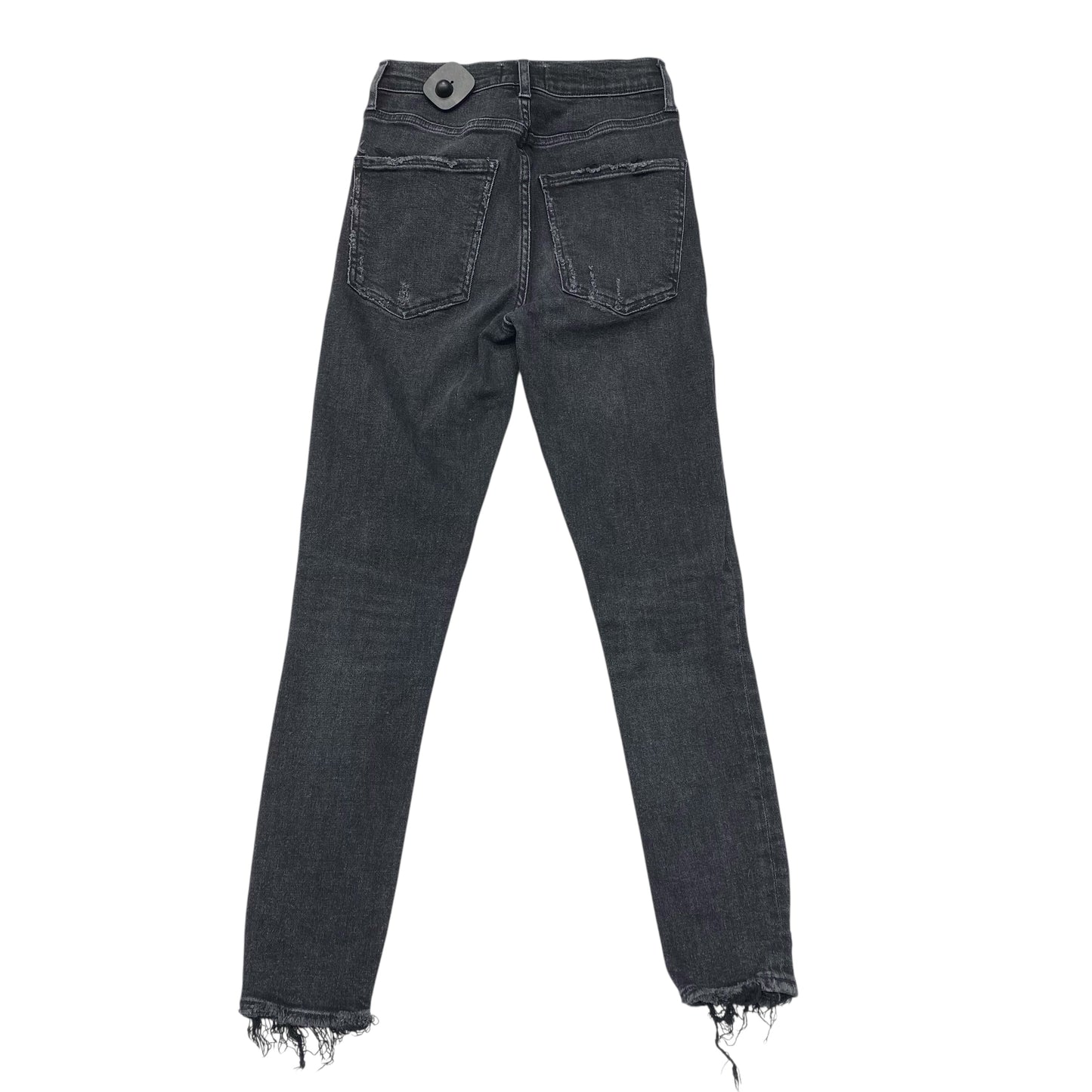 Jeans Skinny By Agolde In Black Denim, Size:0