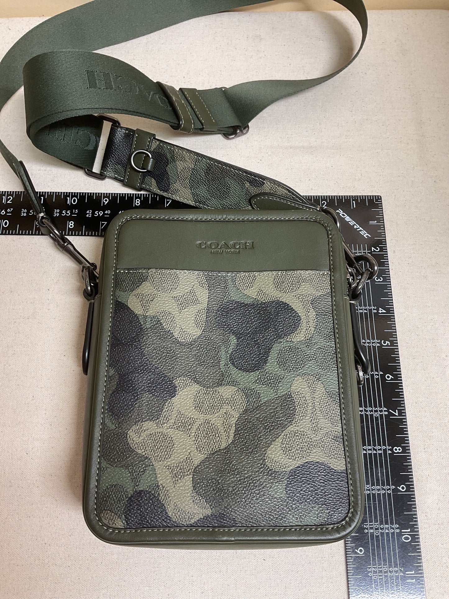 Crossbody Designer By Coach In Camouflage Print, Size:Small