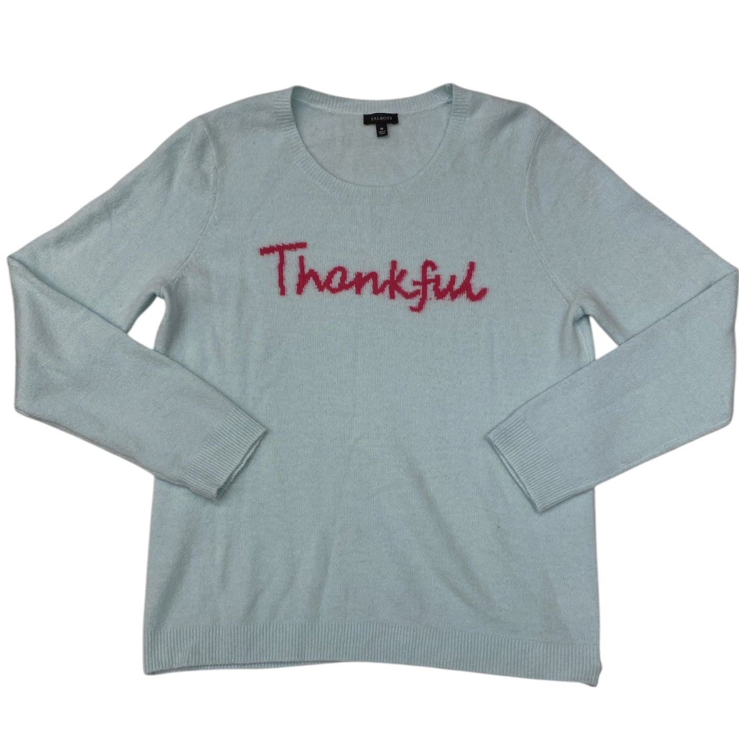 Sweater By Talbots In Blue & Pink, Size:M